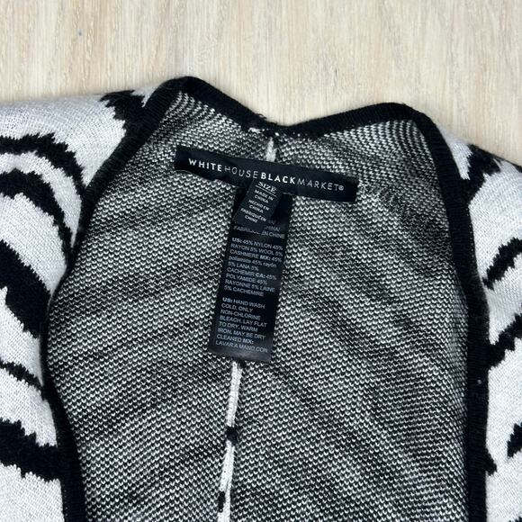 WHBM Wrap Shawl Animal Prints Ruana Wool Cashmere Blend Chic Cozy Poncho OS - Picture 13 of 14